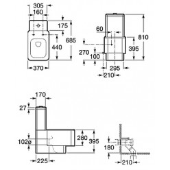 Унитаз-компакт Roca Element 342577000