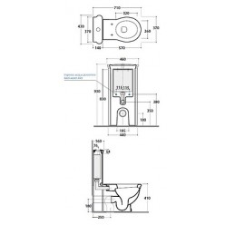 Унитаз-компакт Globo Paestum PA025.BI+PA137BI