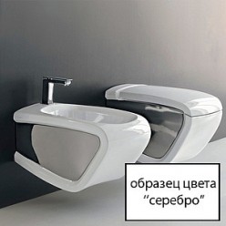 Унитаз-компакт Hidra Ceramica Hi-line белый с серебром