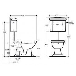 Унитаз Migliore Bella ML.BLL-25.112.BI c ручкой