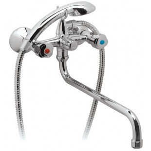 "Янтра" смеситель для ванны, излив 320 мм, хром