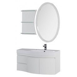 Тумба с раковиной Aquanet Опера 2-115 белая R