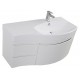 Тумба с раковиной Aquanet Опера 2-115 белая R