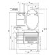 Тумба с раковиной Aquanet Опера 1-115 черная с ящиком R