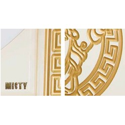 Тумба с раковиной Misty Olimpia Lux 60 угловая, бежевая патина