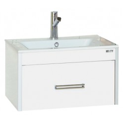 Тумба с раковиной Misty Онтарио 60 1 ящик, white