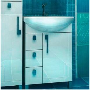 Тумба с раковиной Triton Диана 70 L с ящиками