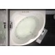 Акриловая гидромассажная ванна (форсунки Шампань) Сантьяго (Santiago) 160×160