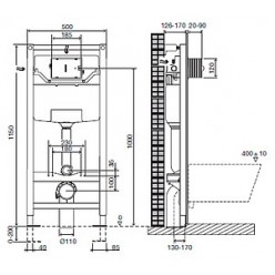 Комплект Jacob Delafon Presquile E5504-NF-M9 (E5504-NF+E4316-CP+E4440-00)