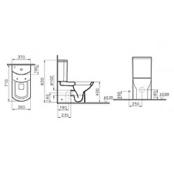 Унитаз-компакт VitrA Nuova 9795B003-1173 с микролифтом