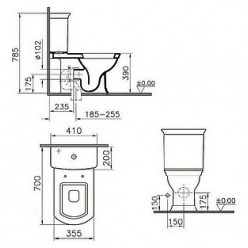 Унитаз-компакт VitrA Serenada 9722B003-7204