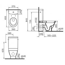 Унитаз-компакт VitrA Form 500 9730B003-7202