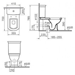 Унитаз-компакт VitrA Serenada 9722B003-7203