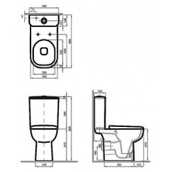 Унитаз-компакт IFO Grandy Rimfree RP213090110