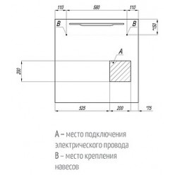 Зеркало Акватон Дакота 80