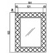 Зеркало Акватон Венеция 65 белое