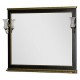 Зеркало Aquanet Валенса 110 черный краколет/золото