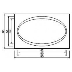 Зеркало Aquanet TH-R-40 95x60